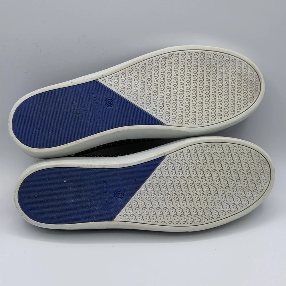 New Rothy's Blue White Maritime Gradient Slip-On Sneakers US 9.5